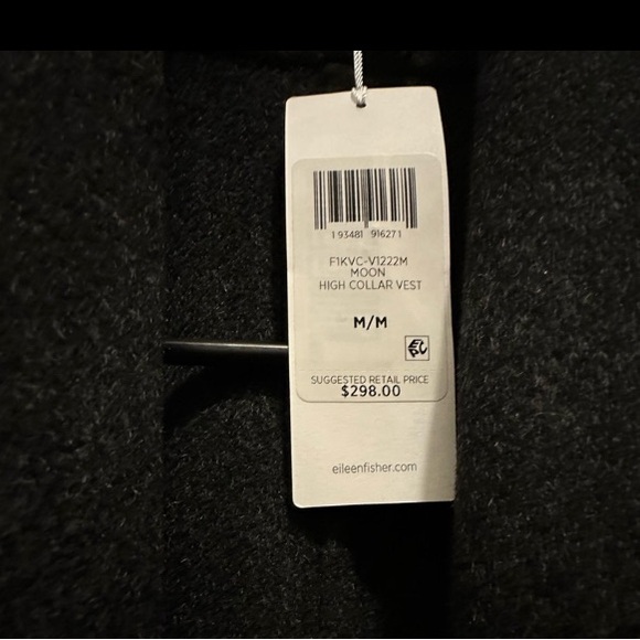 Eileen Fisher Shawl Collar Vest Cardigan Size Medium - Picture 3 of 3